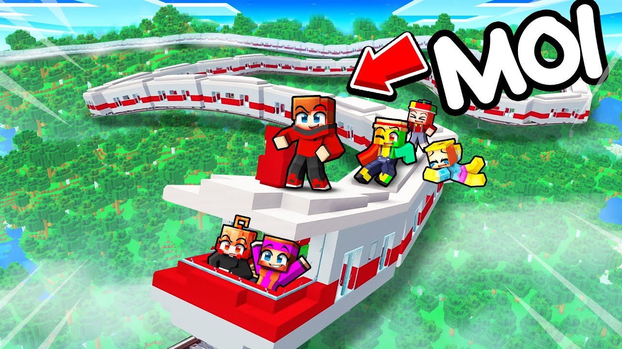 Le train le plus Long du Monde sur Minecraft !