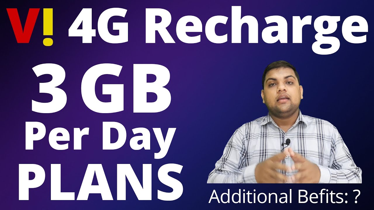 Vi Recharge | Vi 3GB data daily plans | Vi 3GB Per Day Plans details/Explain in Hindi