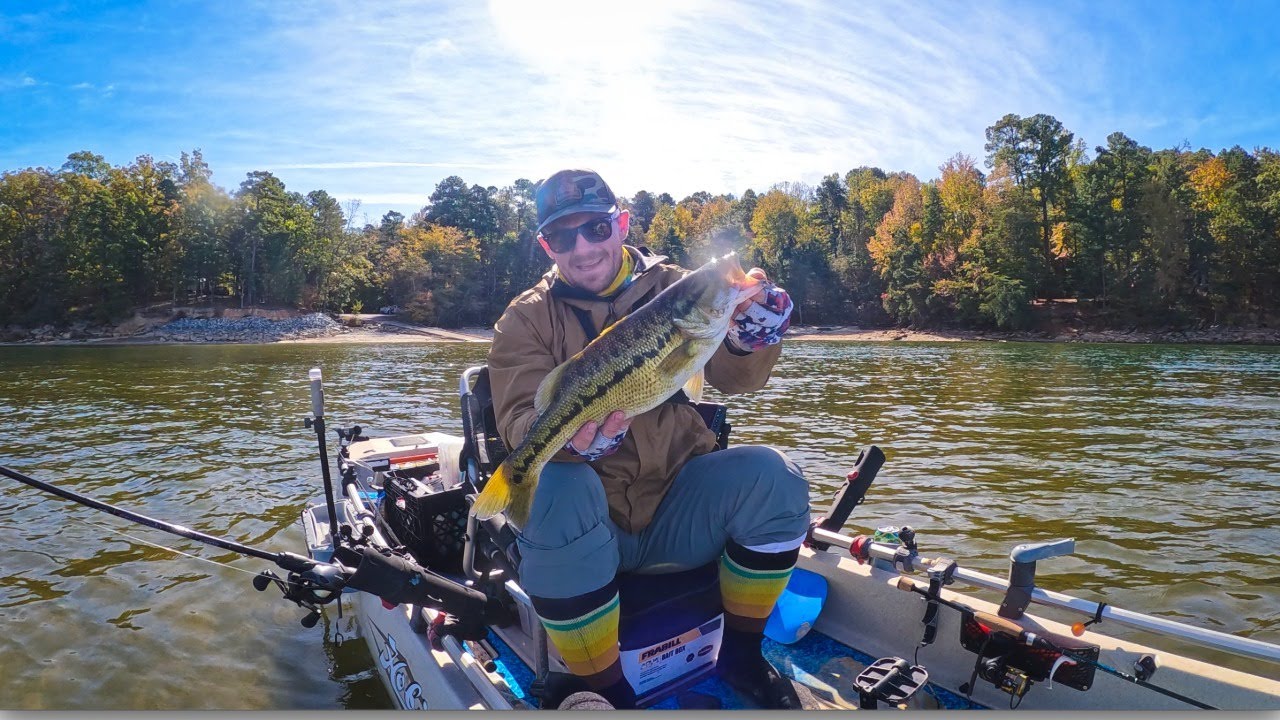 Camping and Kayak Fishing at Lake Lanier for BIG Spotted Bass!