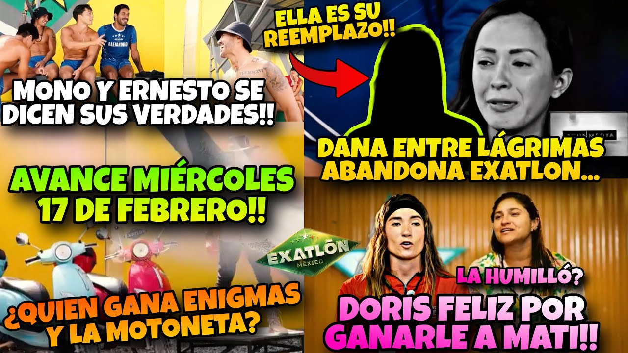 AVANCE MIÉRCOLES 18🔥DANA ENTRE LÁGRIMAS ABANDONA EXATLON Y ELLA ES SU REEMPLAZO!