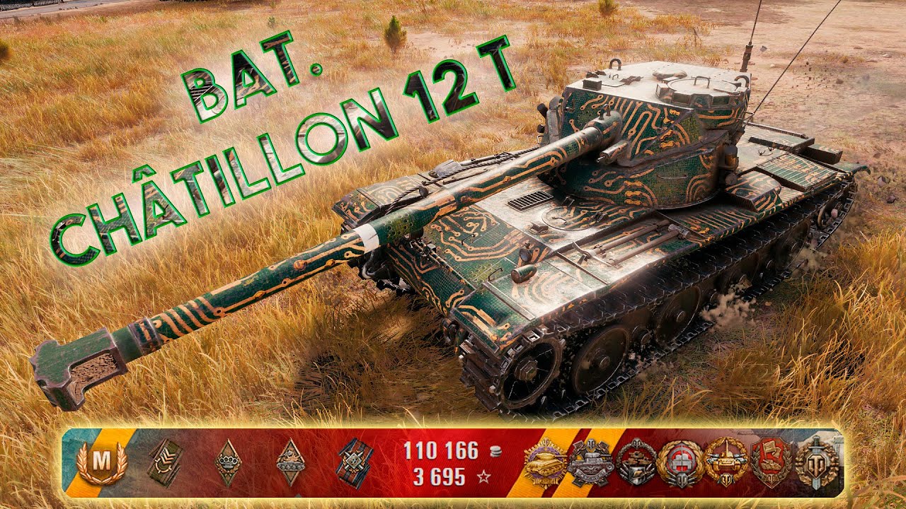 Bat.-Chatillon 12t - 10 Frags 5.5K Damage / Master, High Caliber and oter many medals