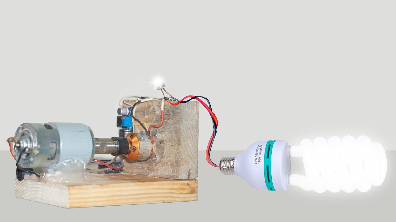 Free Energy Generator from DC 775 motor and A2212 1000kv Brushless motor 100% fake| Easy Crafts