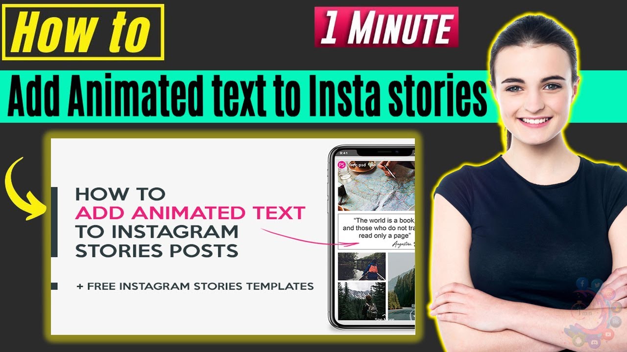 How to add animated text to instagram stories