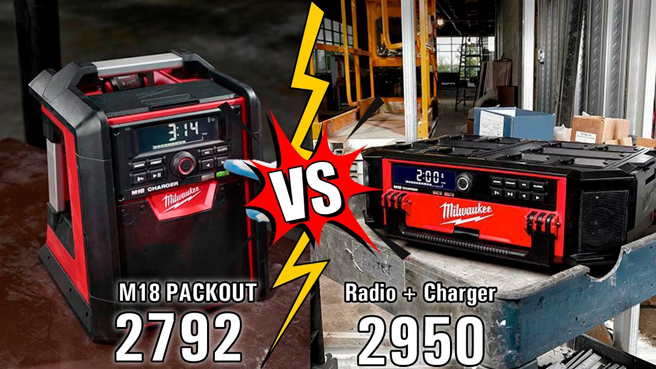 Обзор и сравнение РАДИО Milwaukee 2792 VS Milwaukee  2950 PACKOUT