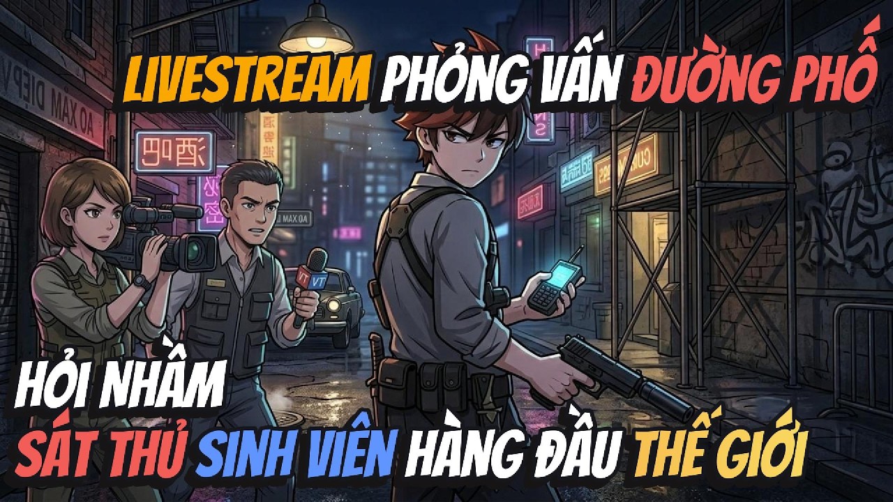 Livestream Phỏng Vấn Đường Phố Hỏi Nhầm Sát Thủ Sinh Viên Hàng Đầu Thế Giới | AVGsub