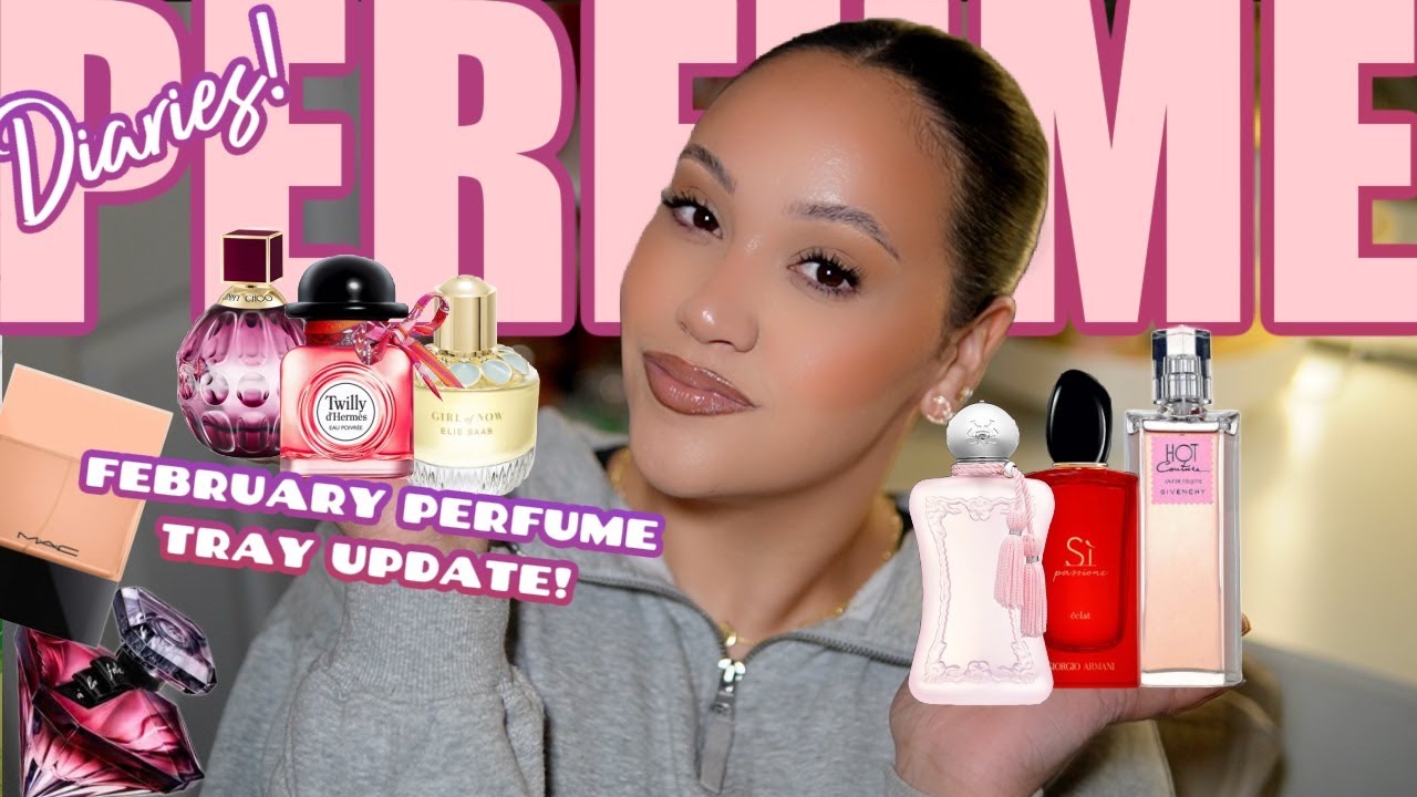 PERFUME DIARIES 📒 FEBRUARY PERFUME TRAY UPDATE! | PERFUMES I'VE BEEN WEARING THIS MONTH | AMY GLAM✨