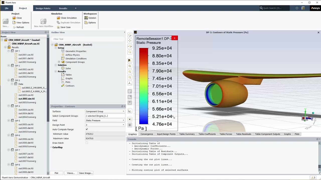 Demonstration of the Fluent Aero Workspace Part 2
