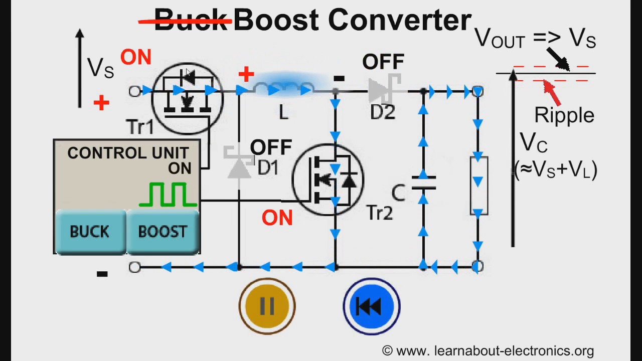 172 Conversor DC step up and down buck boost