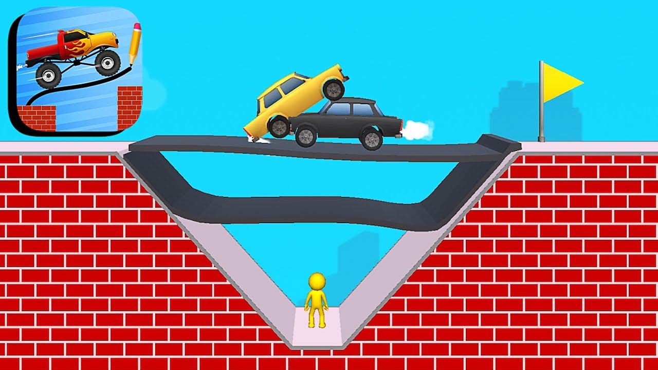 Draw The Bridge 3D ​- All Levels Gameplay Android,ios (Levels 71-74)