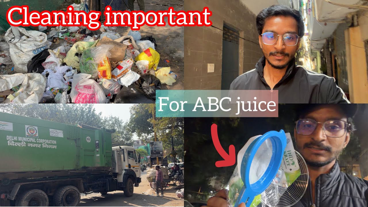 First time tried ABC juice at Home and Throwing Kitchen Waste 