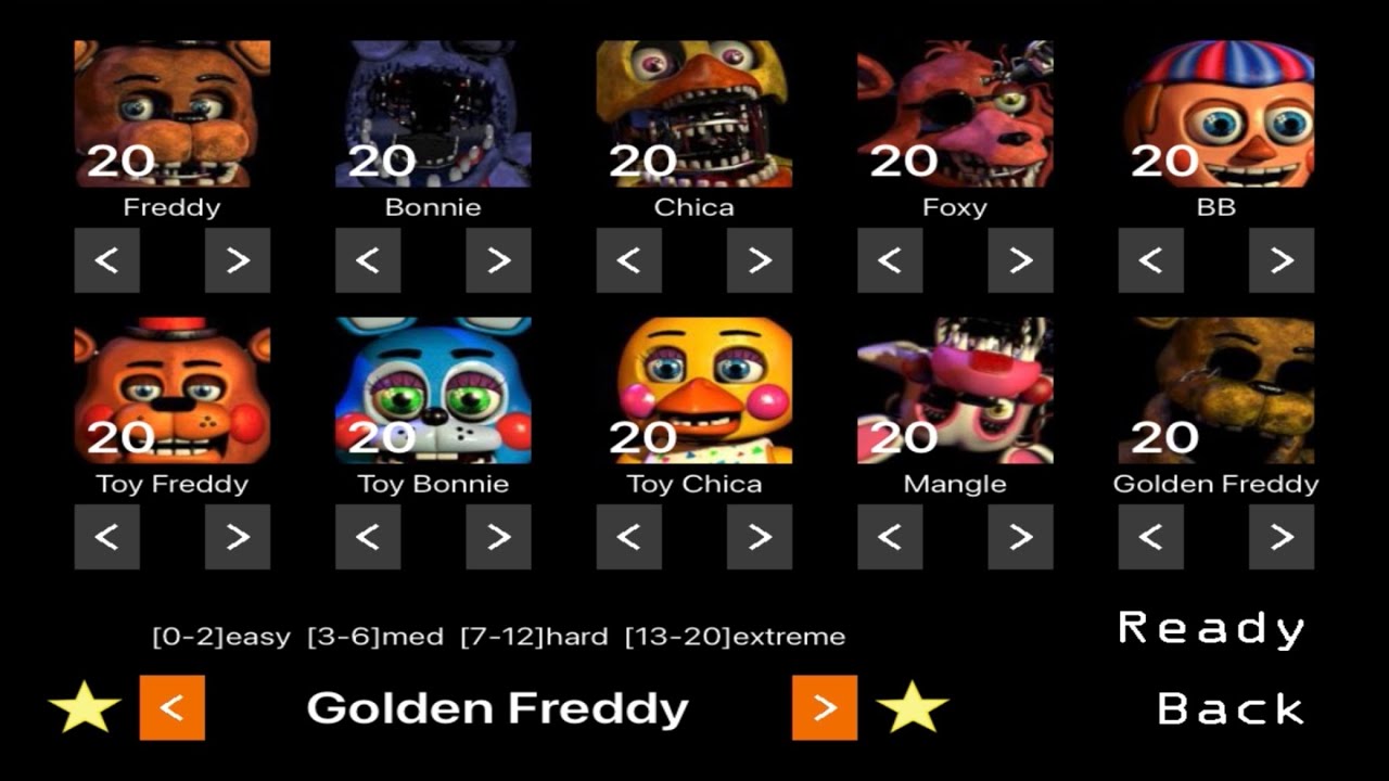 FNaF 2 - 10/20 Mode (mobile)