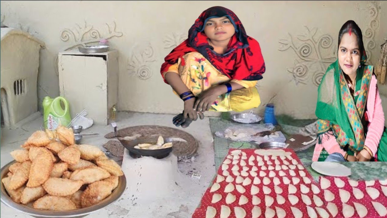 गांव की पारंपरिक होली गुजिया | Holi Special Sweet Gujiya Recipe | Village Cooking