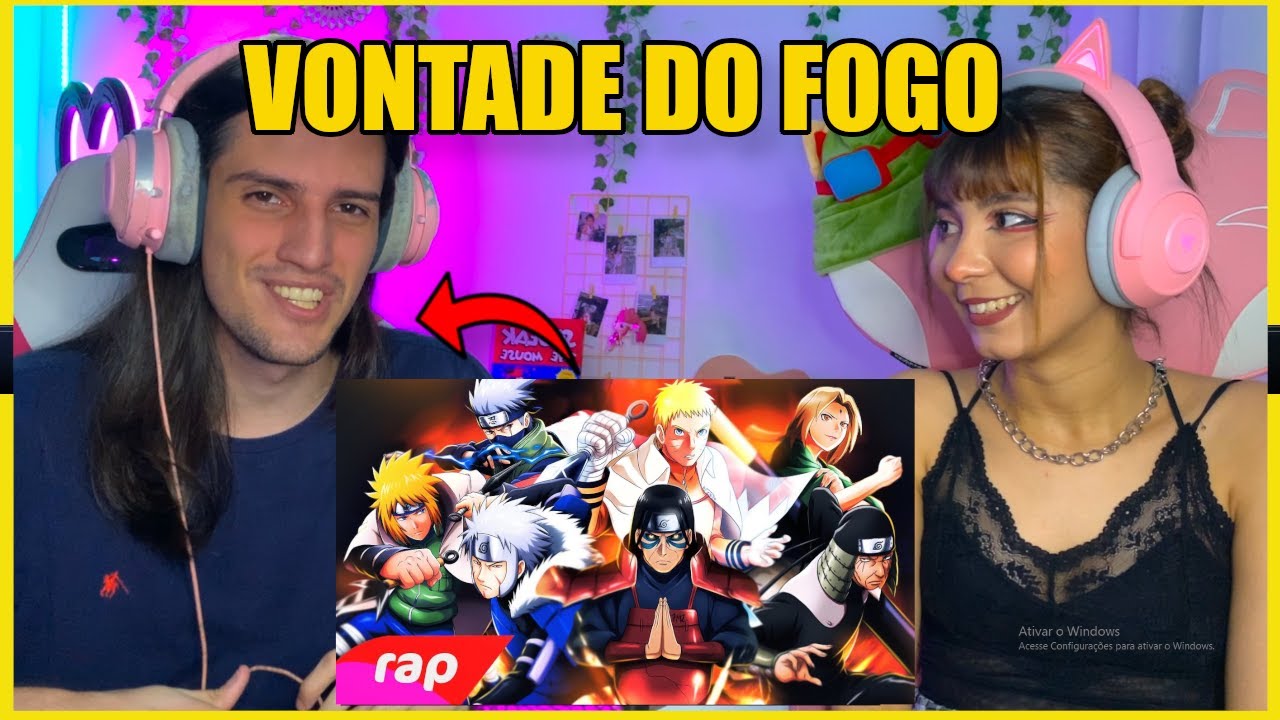 (ELE AMA OU ODEIA NARUTO?) REAGINDO A Rap dos Hokages (Naruto) - A VONTADE DO FOGO | NERD HITS