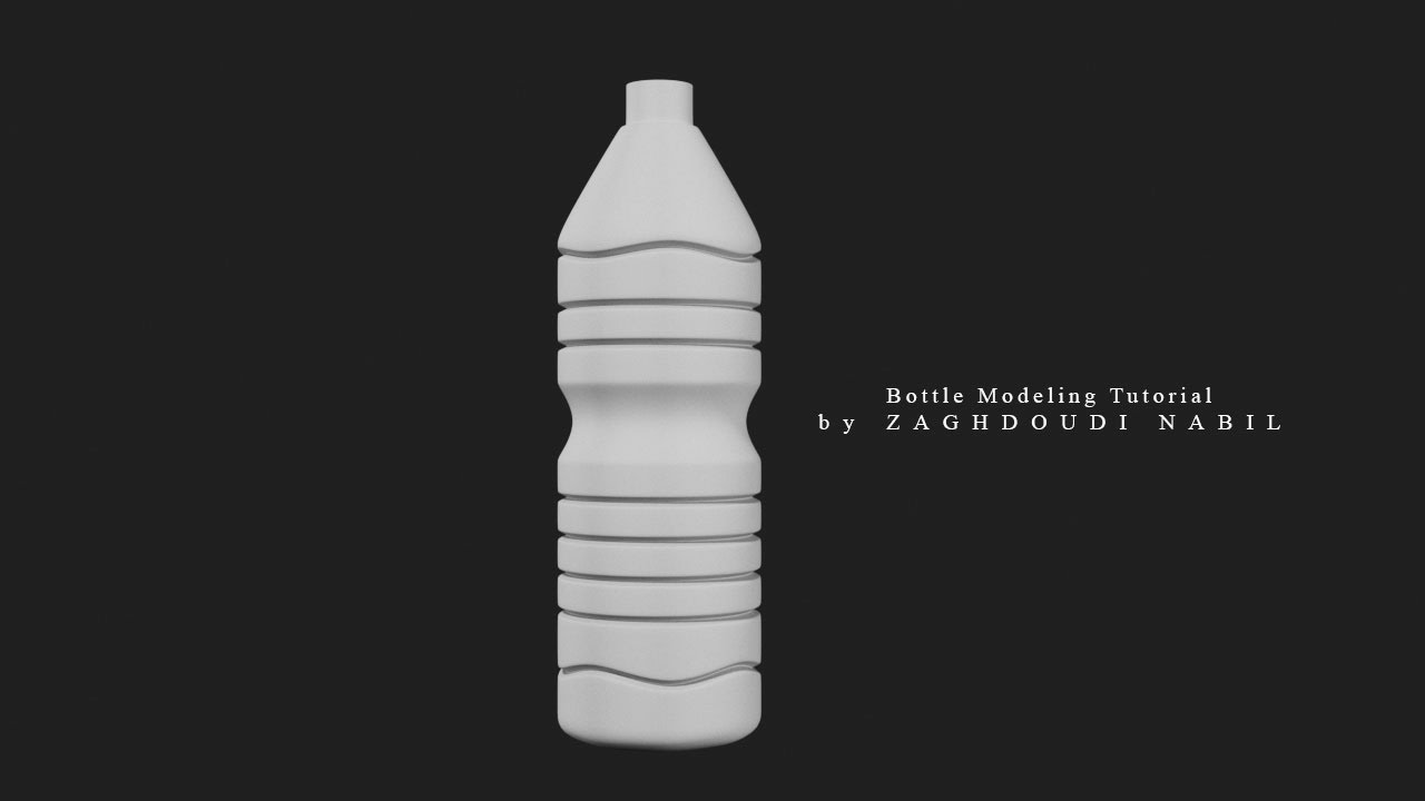 3DsMax Modeling: Modélisation d'une bouteille - PARTIE 1