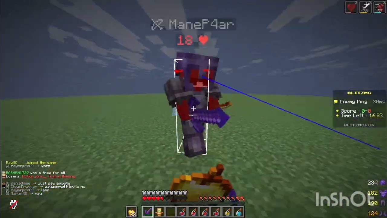 I Fought Manepear Fan in Blitz mc#senpaispider #manepear 