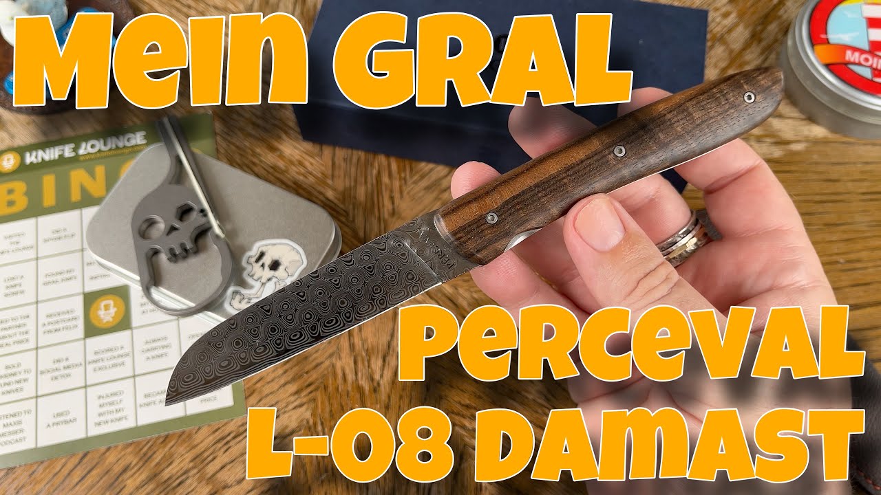 🚨 Mein GRAL ‼️  Perceval L-08 DAMAST mit Walnussschalen 🚨