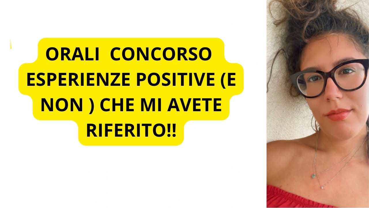 ESPERIENZE AGLI ORALI DEL CONCORSO SCUOLA. QUALI LIMITAZIONI ?