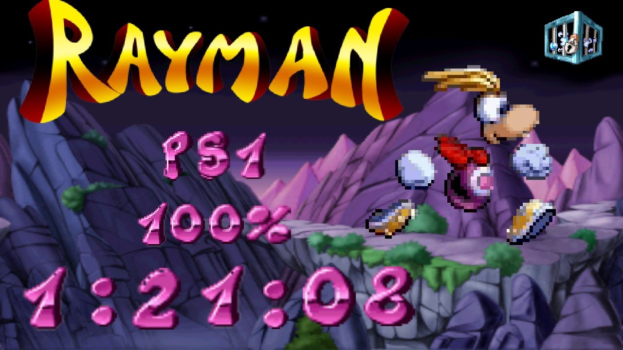 Rayman PS1 100% Speedrun in 1:21:08
