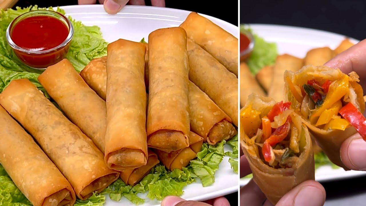 Chicken Spring Roll Recipe For Iftar | Crispy Chicken Spring Rolls For Ramzan 2026 | 