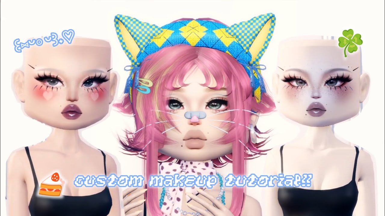 🌱⑅dti custom makeup tutorials & guide pt.1✧⁠*⁠。