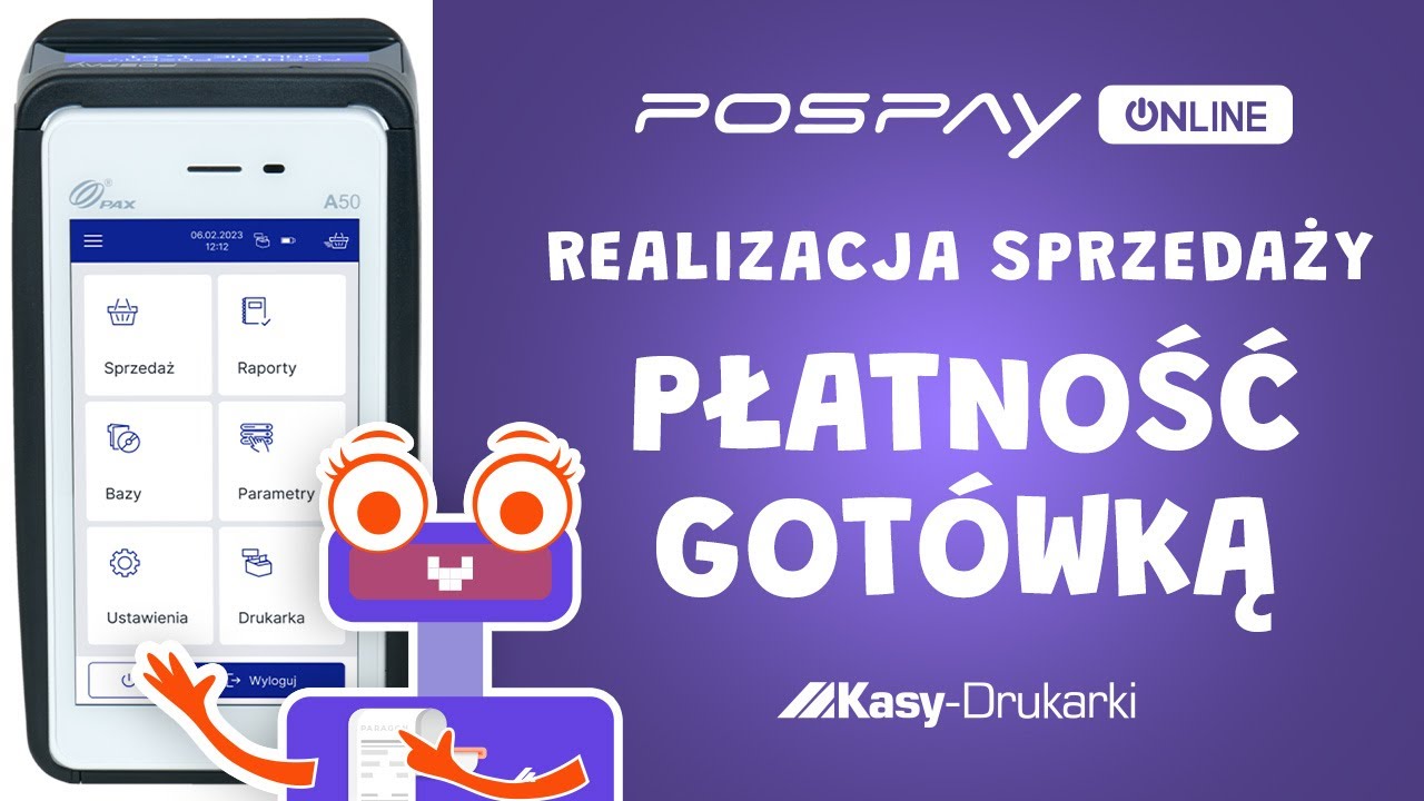 Pospay2 Online - Realizacja sprzedaży z płatnością gotówką