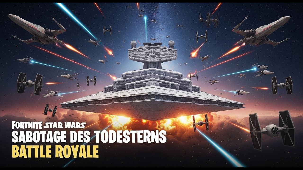 4K Fortnite STAR WARS FULL LIVE EVENT! [DEUTSCH] (No Commentary) Sabotage des Todessterns!