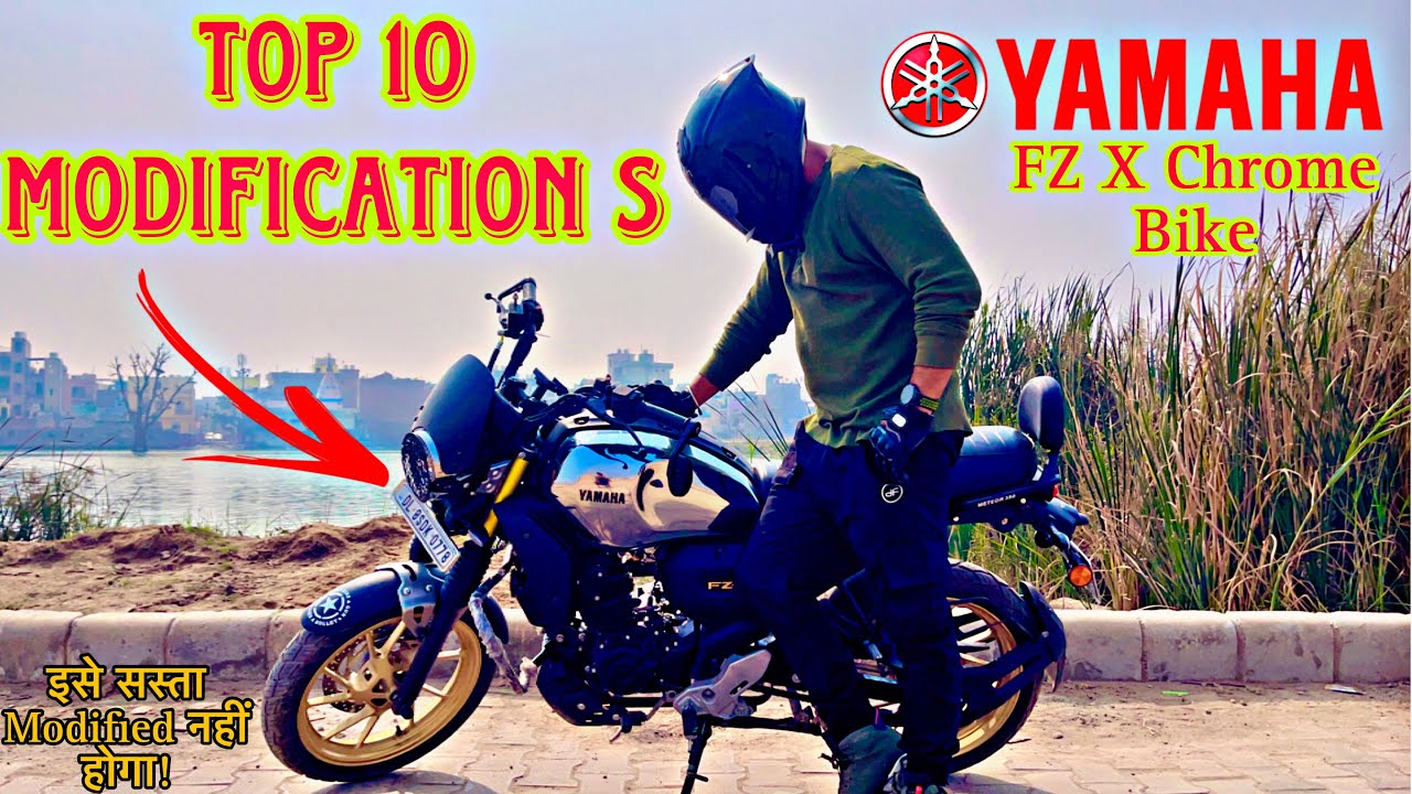 Top 10 Modification in Yahamha FZ X Chrome || cheapest price #viralvideo #modifications #yahamabike