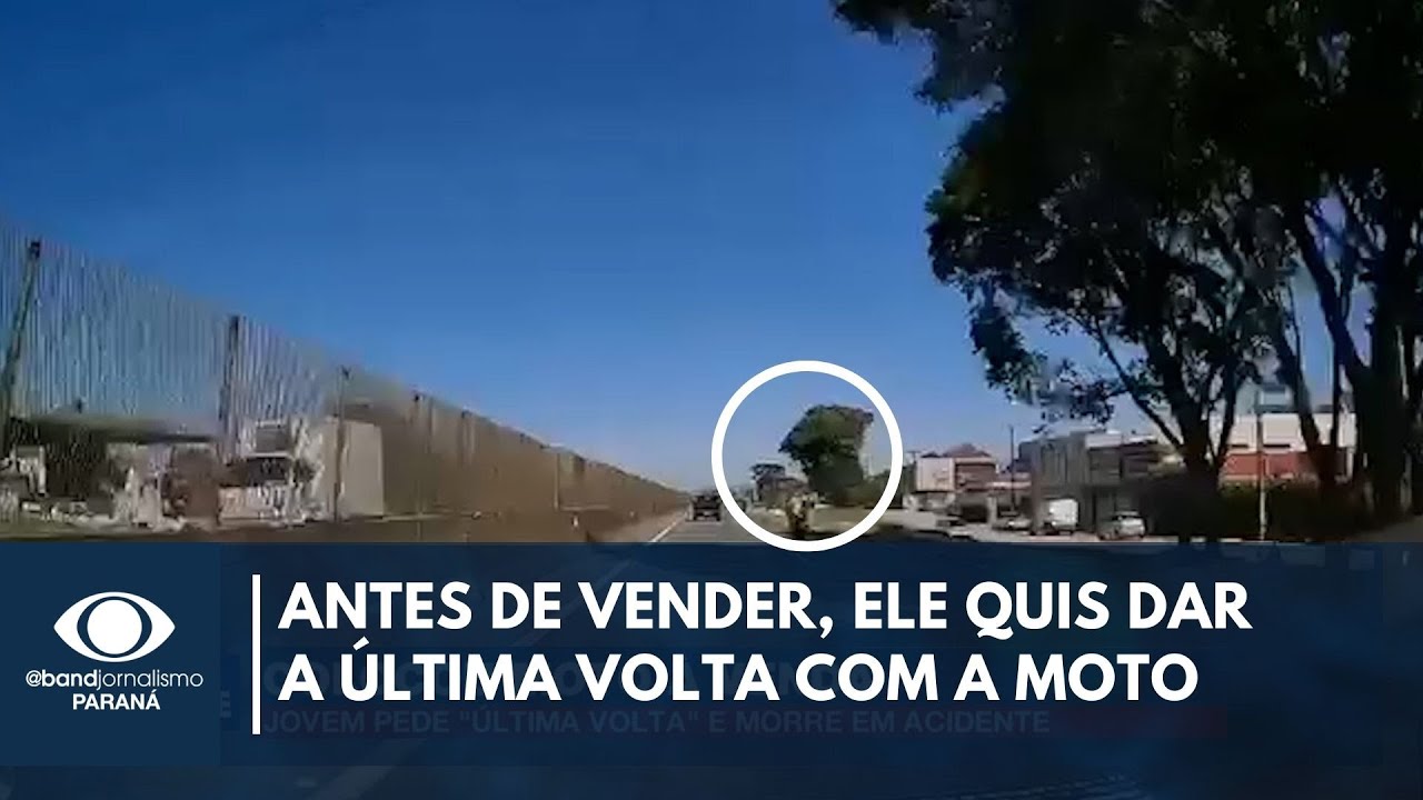 Vídeo flagra acidente que matou motociclista na BR-277 em Curitiba