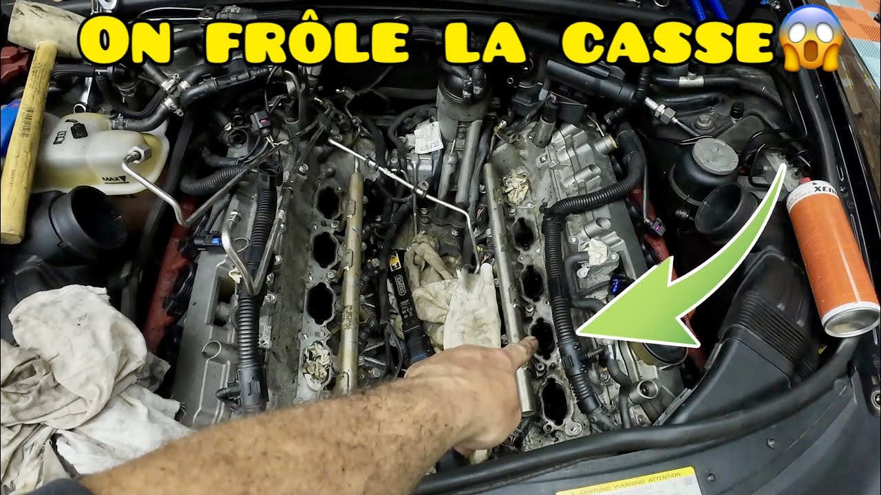 Audi S6 V10 on Frôle la casse moteur!😱Réparation admission et nettoyage soupapes✅