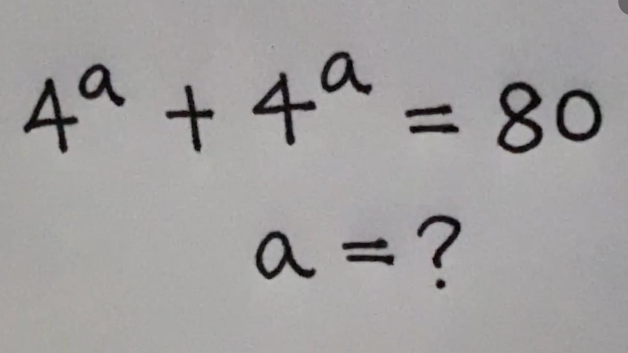 Solve for x in this nice exponential equation | Math Olympiad Mathematics