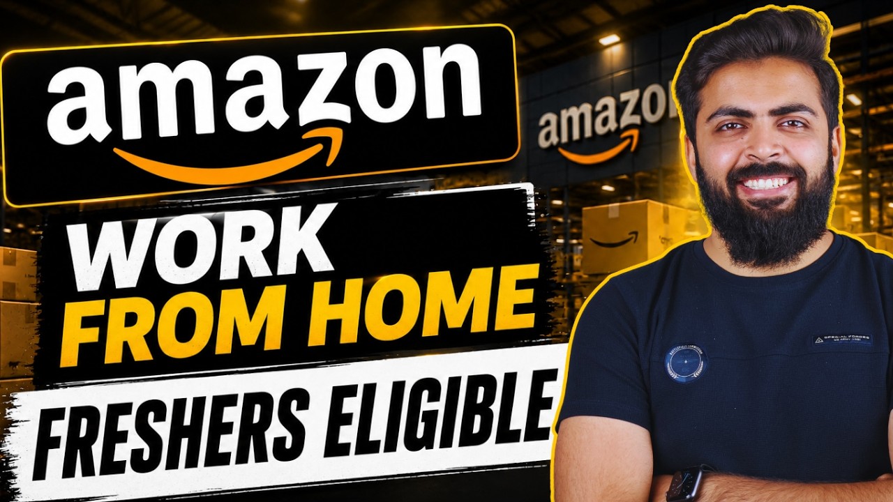 Amazon Work From Home Latest Job 2026 | 12th Pass | Work From Home Jobs 2026 | Amazon Jobs