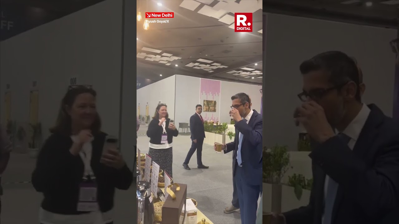 Sundar Pichai Savours Bharat GI Coffee at AI Summit