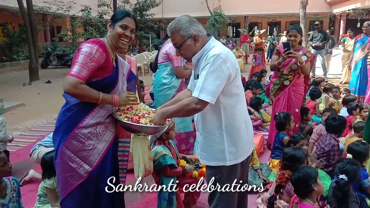 sankranthi celebrations, Sri Saraswathi Shishu Mandir, Saidabad.....
