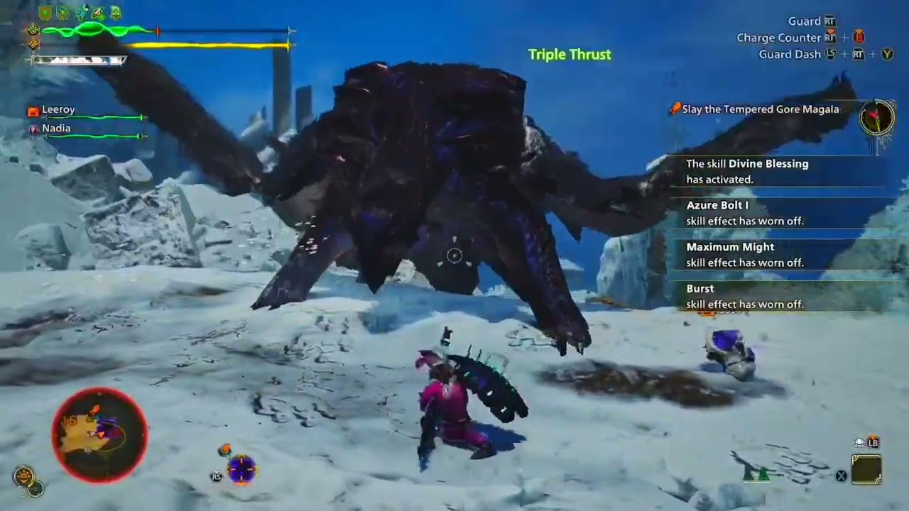 [MH Wilds] New Gore quest with Nadia is such a fun warm up 🤣 now on to AT ARKVELD
