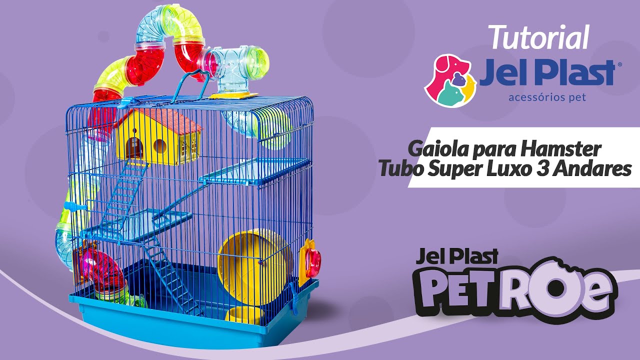 Passo a Passo Montagem Gaiola para Hamster 3 Andares Tubo Super Luxo Jel Plast