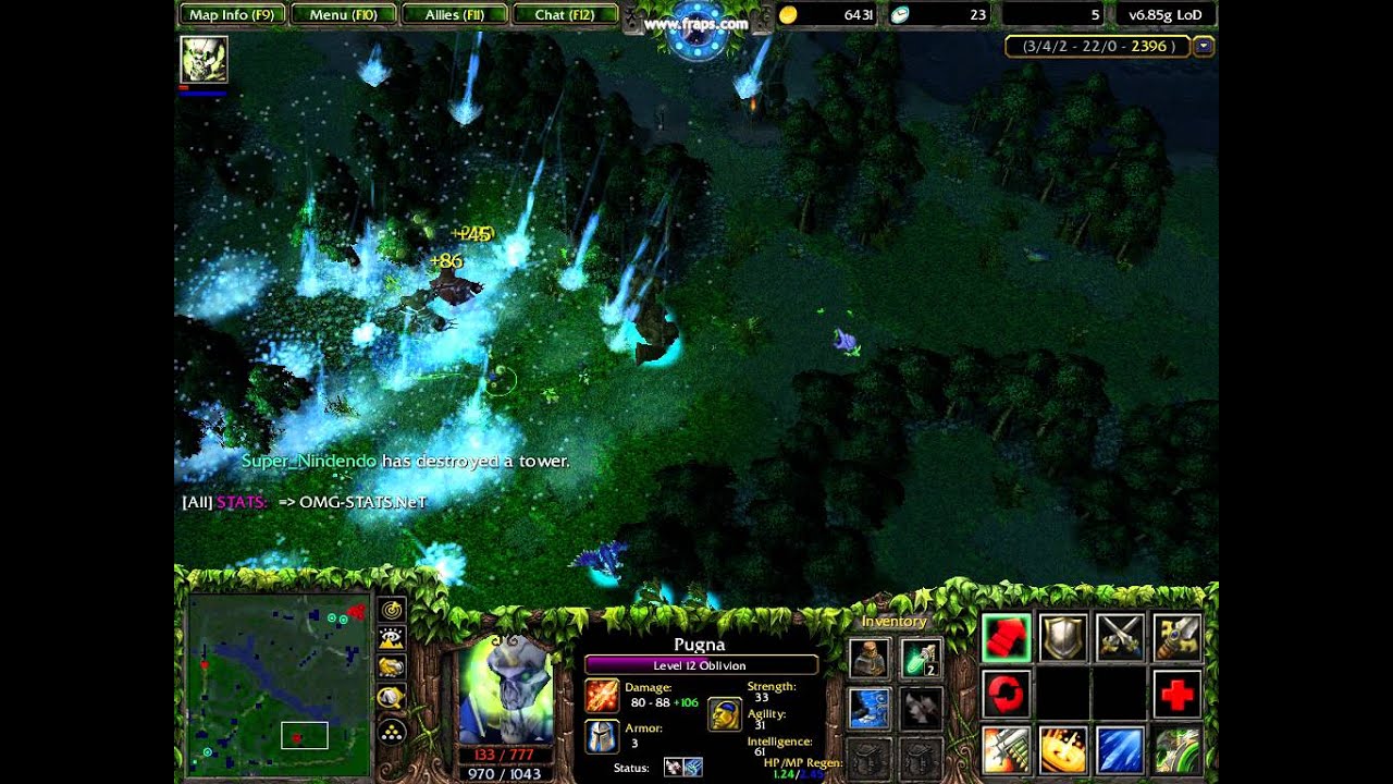 DotA LoD - Freezing Field crazy bug
