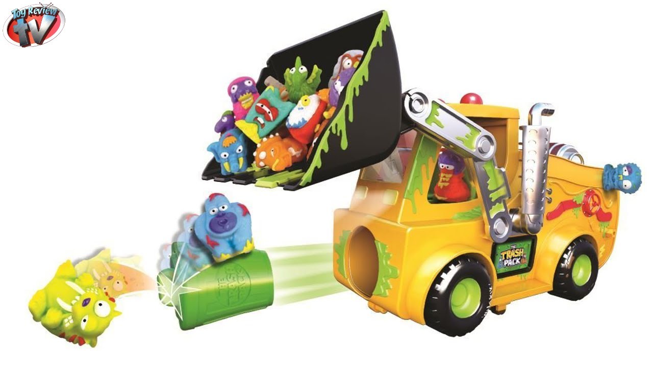 THE TRASH PACK Load 'N Launch Bulldozer Playset TOYS VIDEO Review