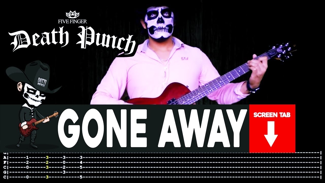 【FIVE FINGER DEATH PUNCH】[ Gone Away ] cover by Masuka | LESSON | GUITAR TAB