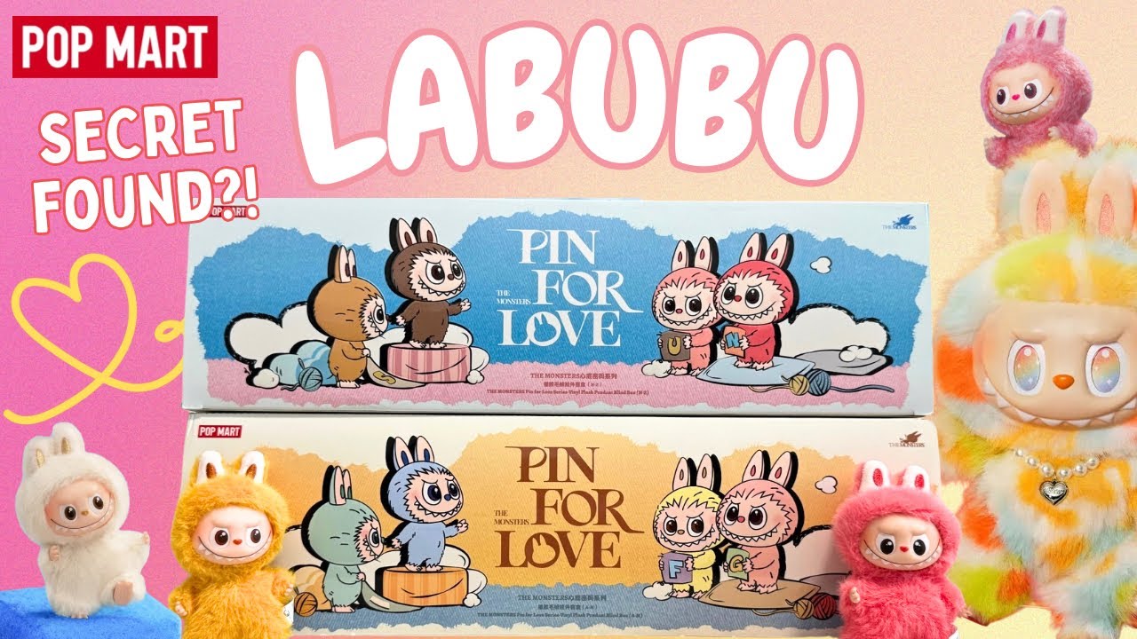 Mini Labubu Pin For Love Full Set Unboxed (A–M & N–Z) | Secret Found! | Pop Mart Blind Box Haul
