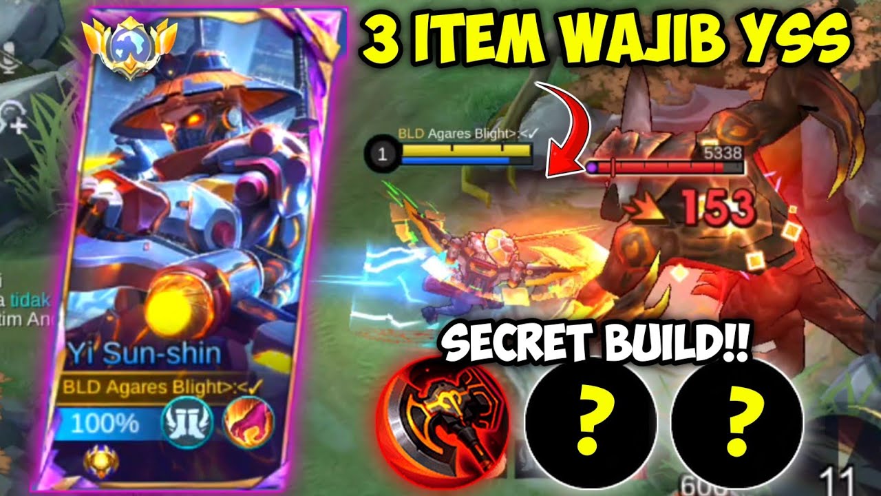 3 ITEM WAJIB UNTUK YSS DI PATCH SEKARANG | THE SECRET BUILD FOR YI SUN SHIN | TUTORIAL YSS PEMULA!!