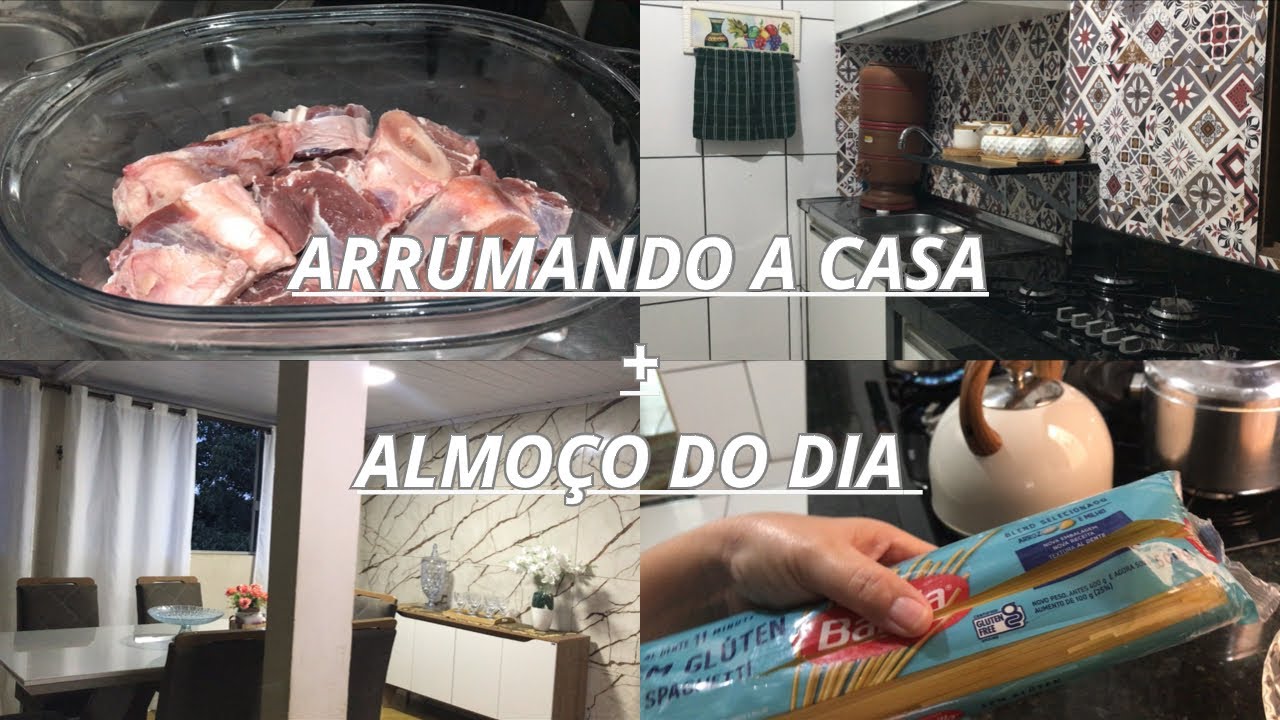Chuva lá fora,arrumação da casa + almoço maravilhoso 