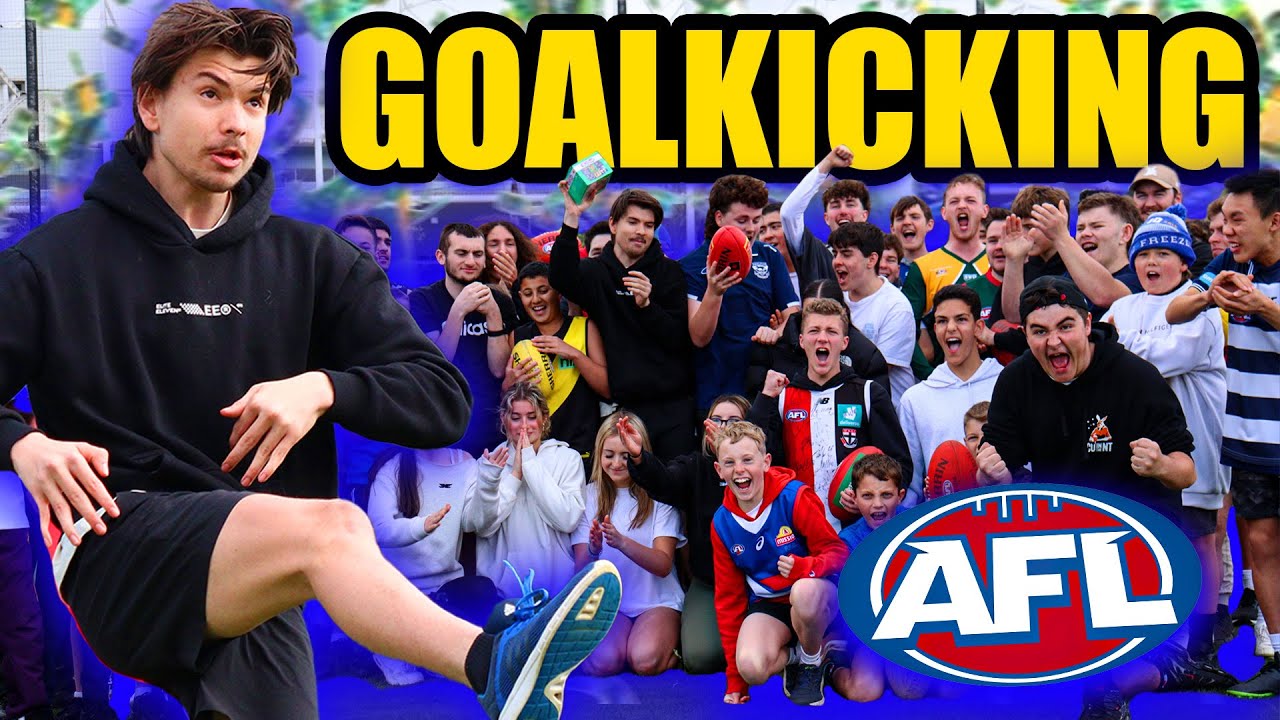 AFL GOAL KICKING WITH SUBSCRIBERS 5!!!