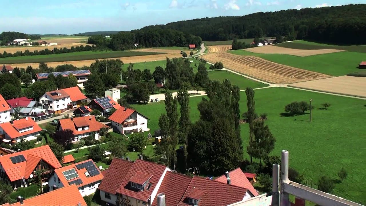 Böhringen - Rundblick vom Kirchturm der St. Gallus Kirche Römerstein Böhringen