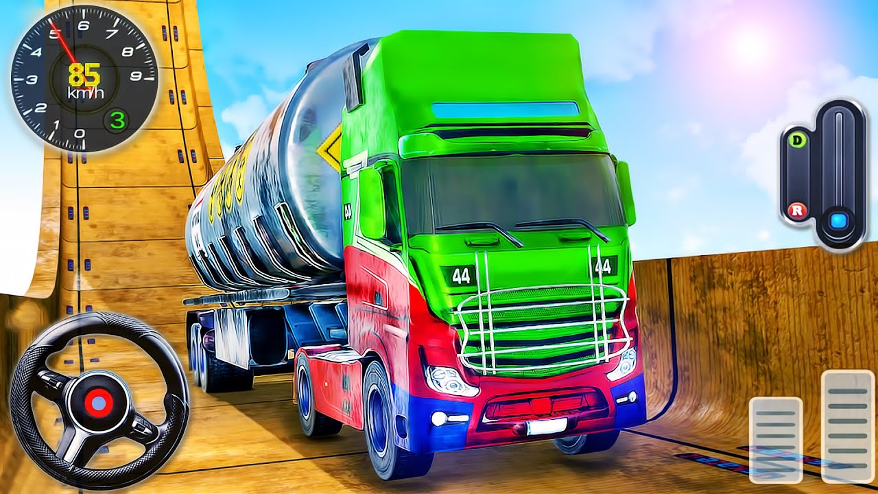 Impossible Truck Stunt Simulator - Jumping Truck Mega Ramp - Android GamePlay