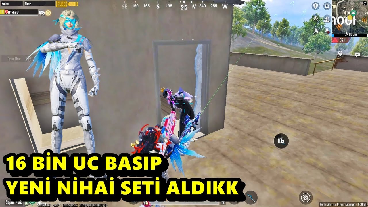 16 BİN UC BASIP YENİ NİHAİ SETİ ALDIK YARGI DAĞITTIK ! BATUR GAME SOLO SQUAD PUBG MOBİLE