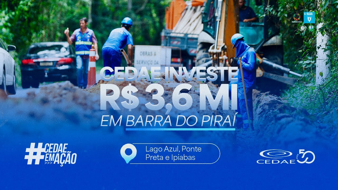 Cedae investe R$ 3,6 milh&otilde;es em Barra do Pira&iacute;