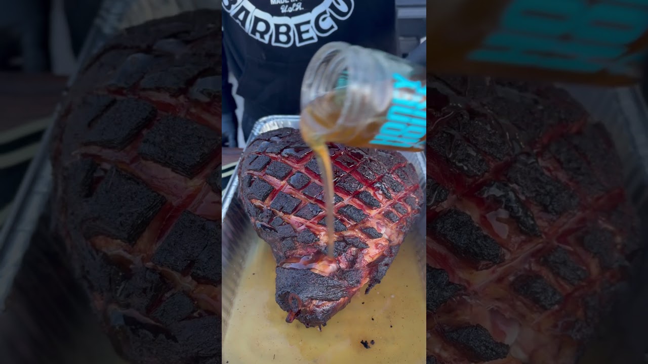 Копченая ветчина #ветчина #барбекю #идеидляужина