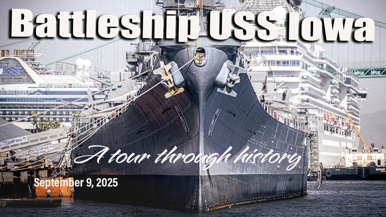 Добро пожаловать на борт линкора USS Iowa — экскурсия по его военно-морской истории. 9 сентября 2...