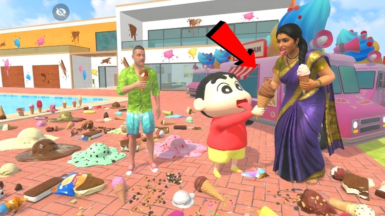 Franklin Become Icecream Tsunami - INDIAN THEFT AUTO SIMULATOR 