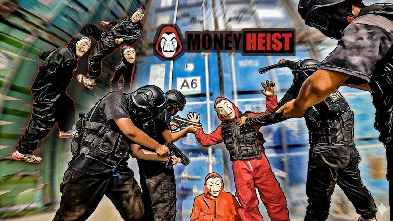 PARKOUR MONEY HEIST vs POLICE 008 ( pov chese )